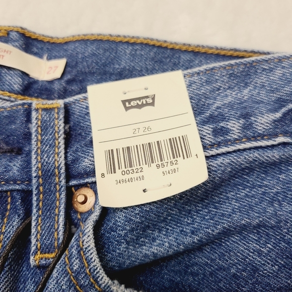 LEVI's wedgie straight high-rise NWT jeans, sz 27 - Picture 5 of 11
